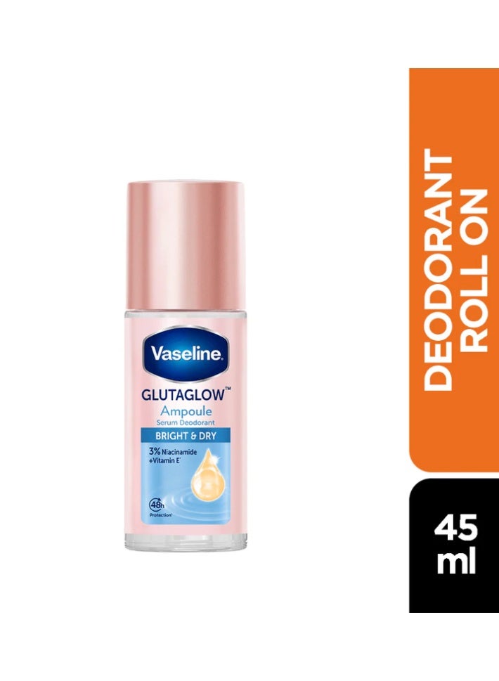 Vaseline Glutaglow Bright & Dry Ampoule Serum Deodorant - 45 ml - Image 1